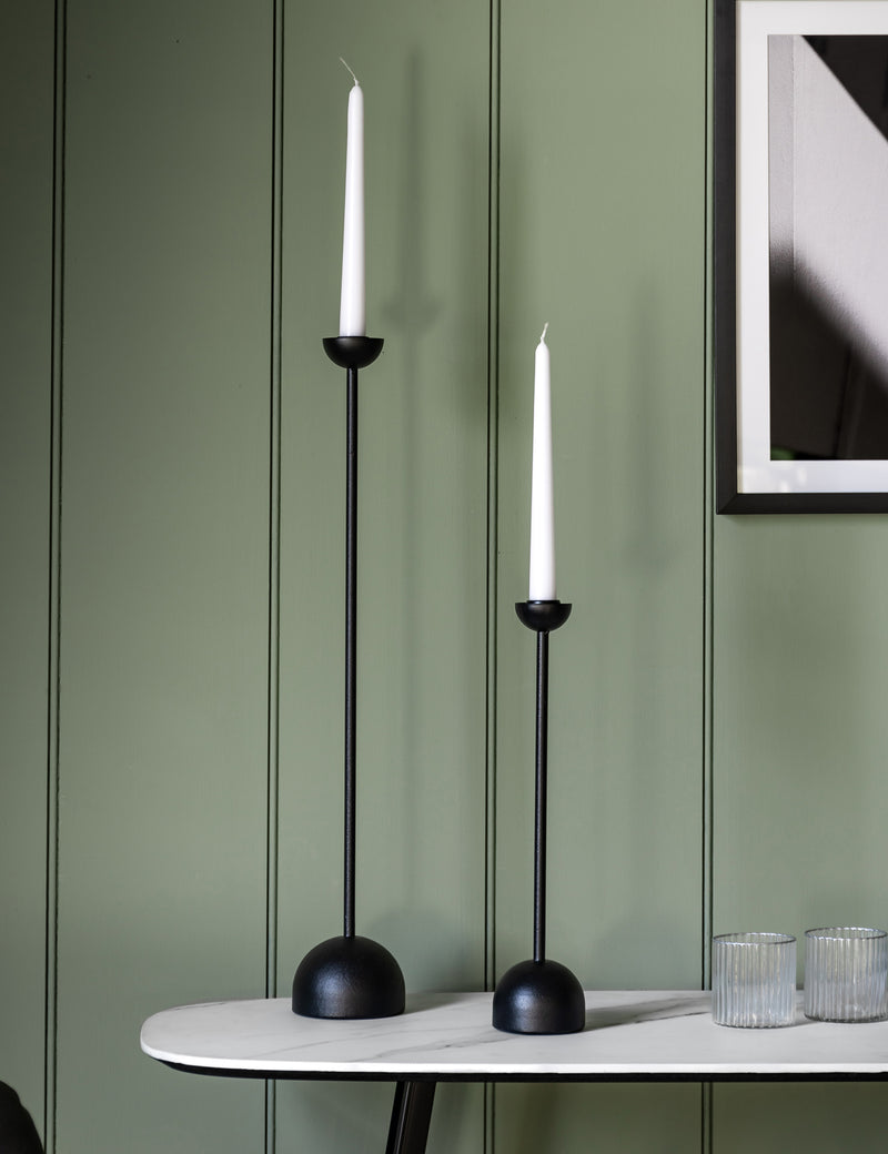 Logi Black Candle Holder