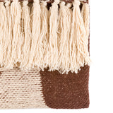 Mocha Brown Abstract Woven Throw