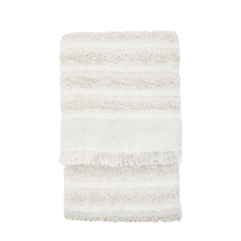 Natural Boho Textured Throw