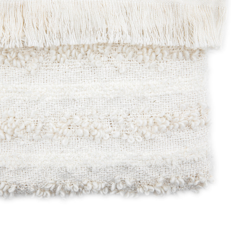 Natural Boho Textured Throw