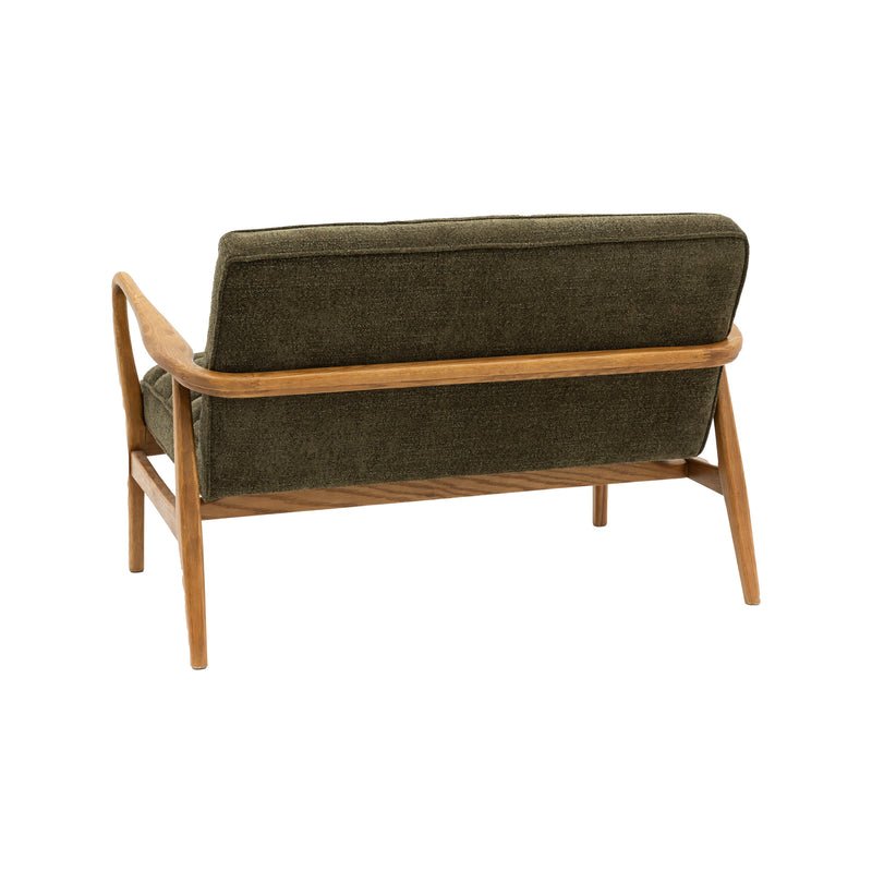 Oskar Dark Olive Green Boucle Sofa