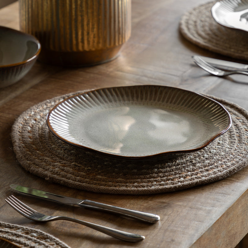 Ribe Natural Porcelain Dinnerware - Dinner Plate