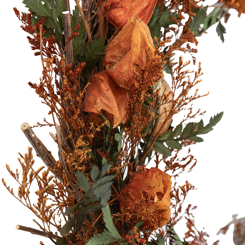 Rust Dried Flower Wreath