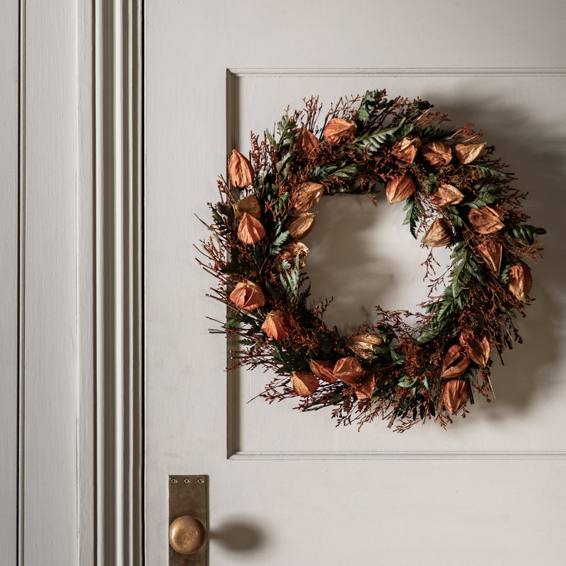 Rust Dried Flower Wreath