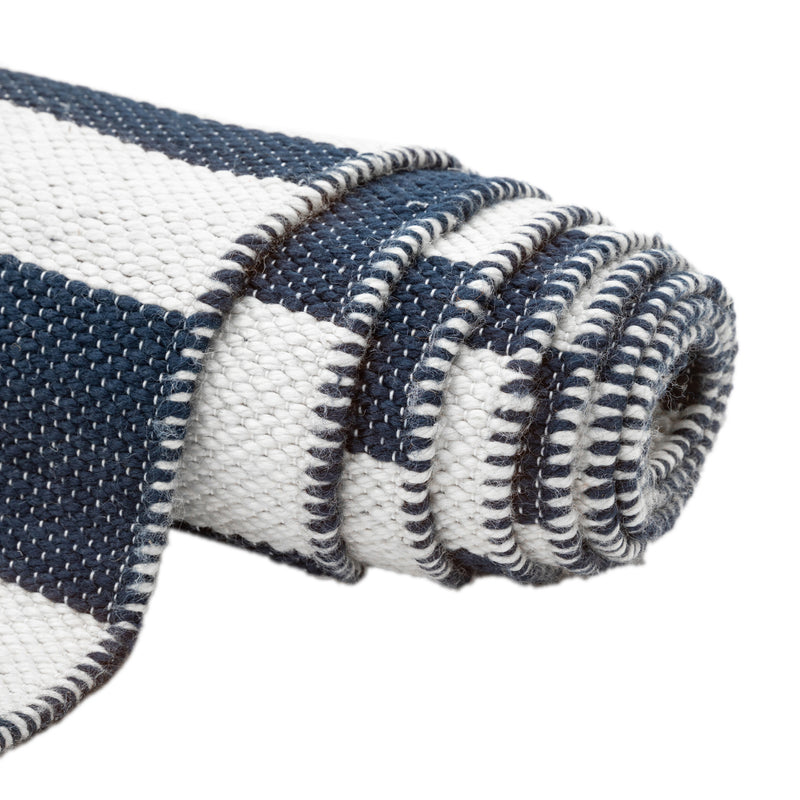 Rutna Geometric Blue Rug
