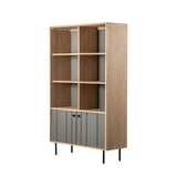 Sapporo Grey & Oak Display Unit