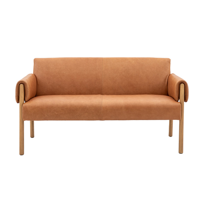 Stavanger Brown Leather Sofa