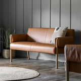 Stavanger Brown Leather Sofa