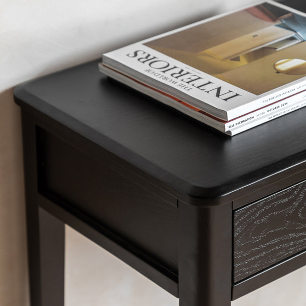 Svana Black Console Table