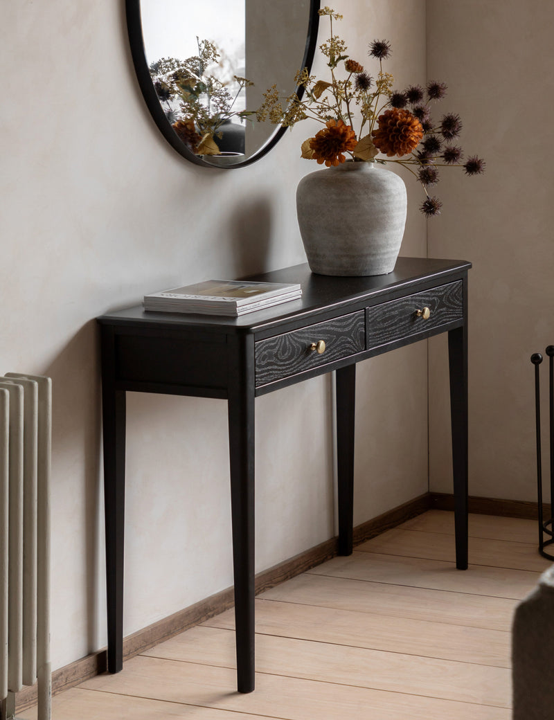 Svana Black Console Table