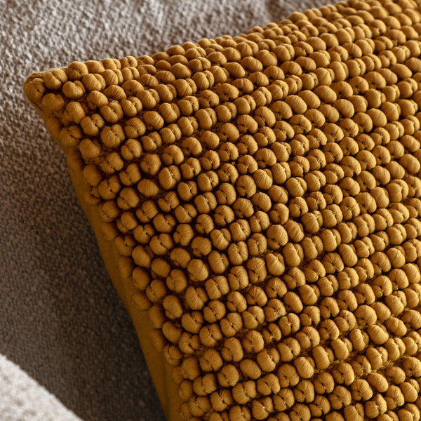 Tan Bobble Cushion
