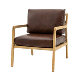 Tiveden Brown Leather Accent Chair