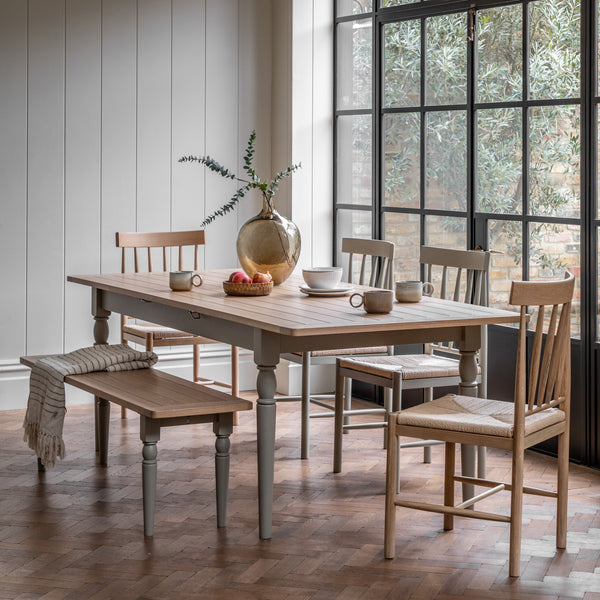 Vejle Lichen Oak Extending Dining Table