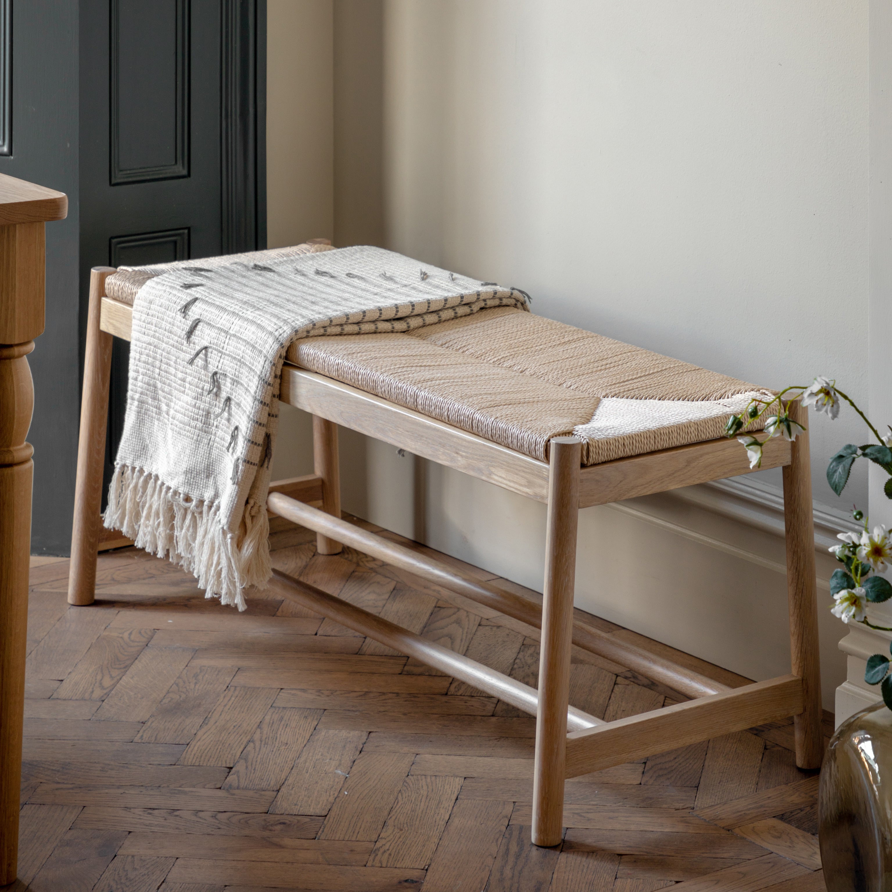Vejle Natural Oak Rustic Bench – The Den & Now