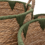 Water Hyacinth Baskets (Set of Three)