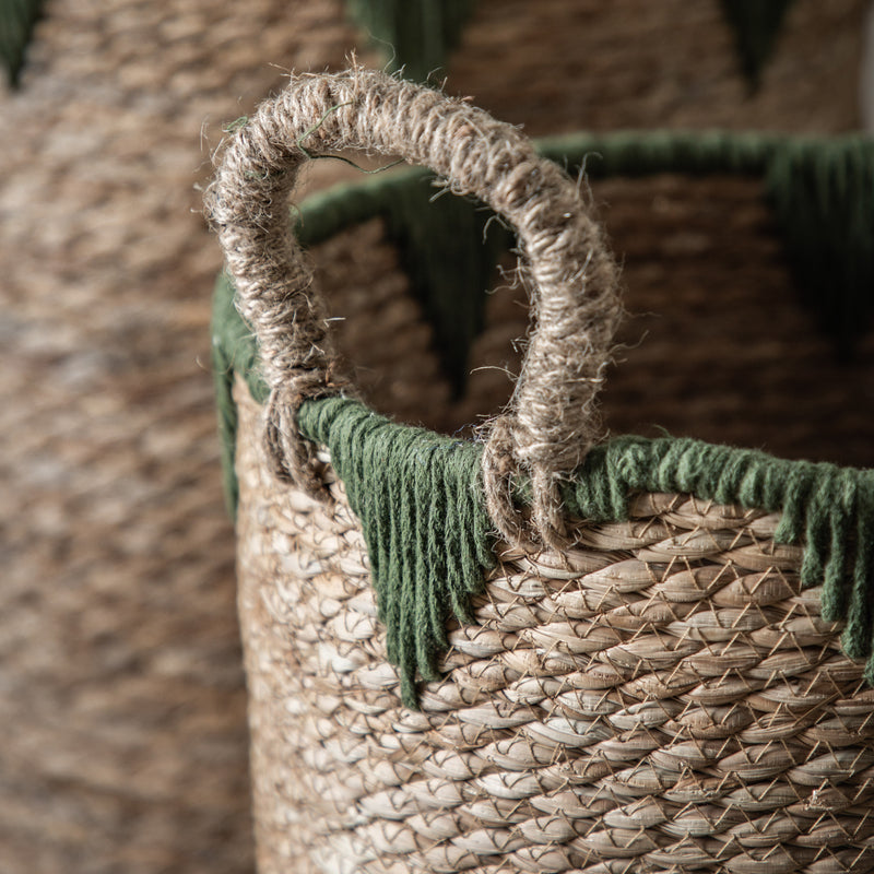 Water Hyacinth Baskets (Set of Three)