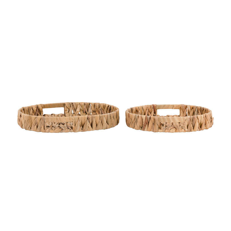 Water Hyacinth Trays (Set of Two)