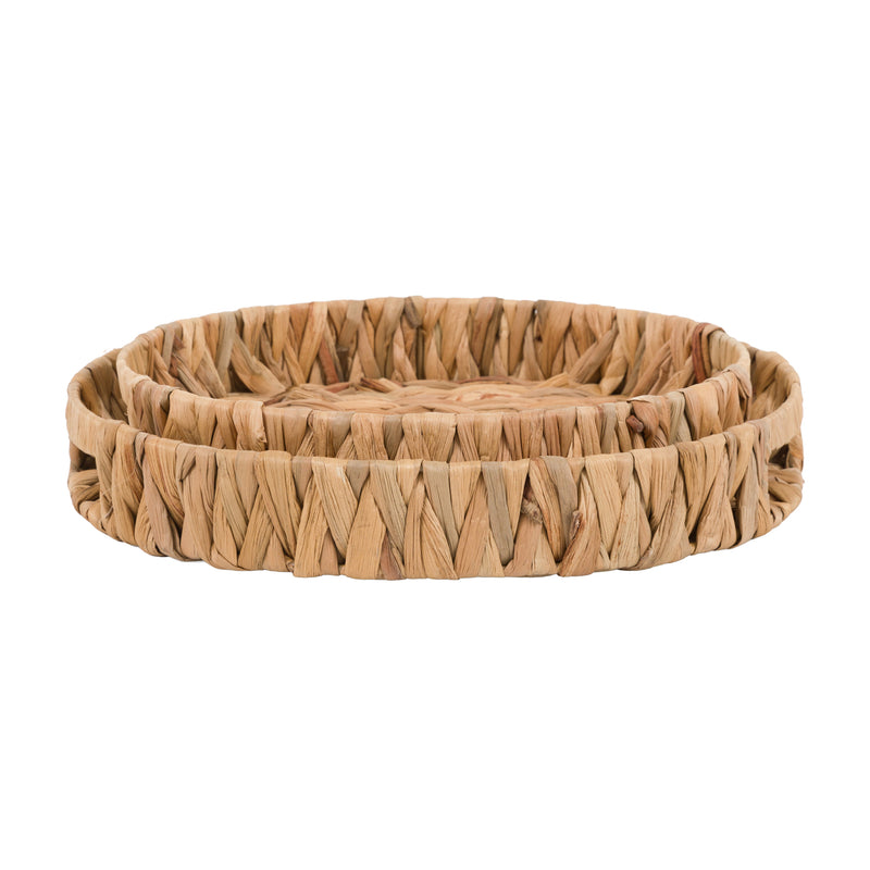 Water Hyacinth Trays (Set of Two)