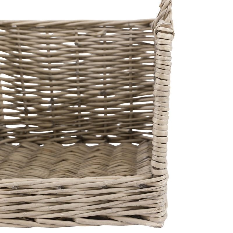 Woven Willow Log Baskets (Pair)
