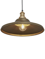Industrial Brooklyn Giant Step Brass Pendant Ceiling Light by Industville