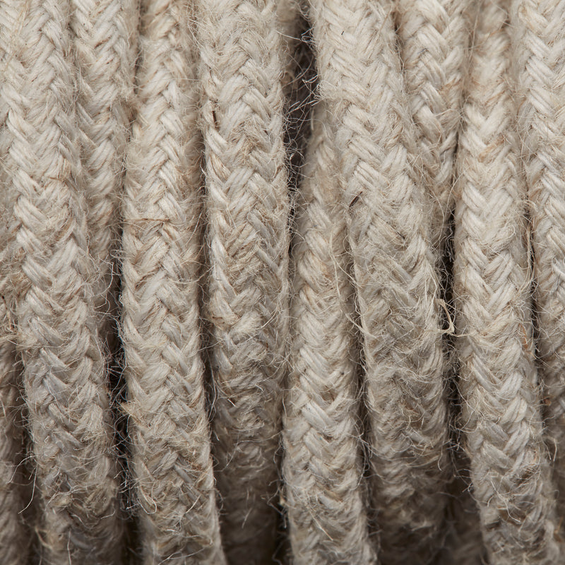 Linen Twisted Three-Core Braided Fabric Flex by Industville