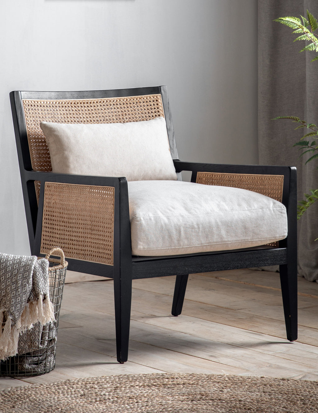 Cillian honey rattan shop armchair