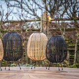 Bamboo Outdoor LED Solar Lanterns