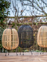 Bamboo Outdoor LED Solar Lanterns