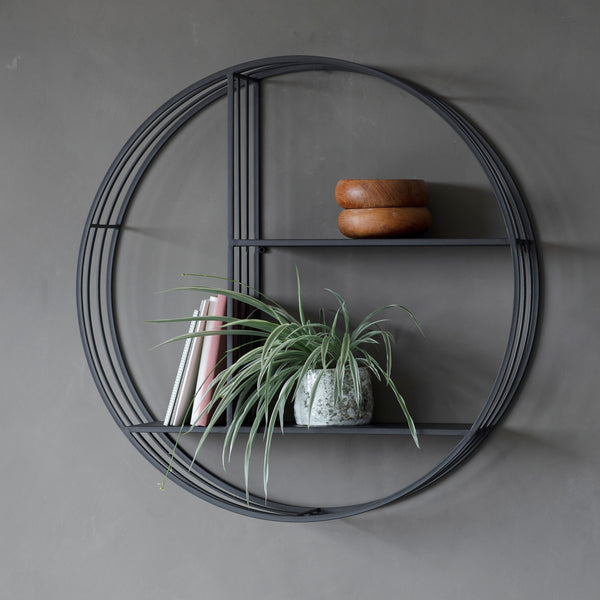 Black Circular Display Shelf