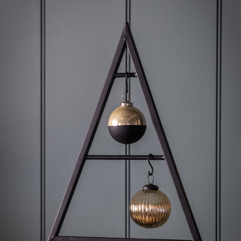 Black Contemporary Standing Christmas Tree