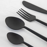 Black Cutlery Set 16 Piece