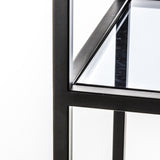 Black Geometric Freestanding Display Shelving Unit
