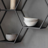 Black Honeycomb Display Shelf