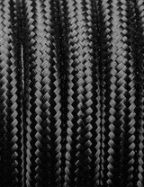 Black Round Three-Core Braided Fabric Flex by Industville