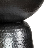 Black Sculptured Side Table