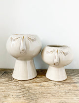 Ceramic Face Vase - Large & Small