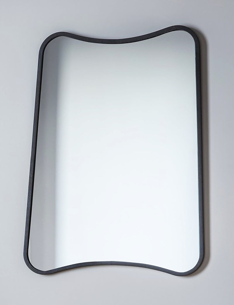 Curved Rectangle Black Mirror