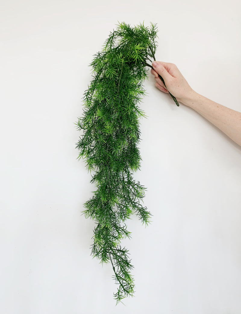 Faux Hanging Asparagus Bush - Large