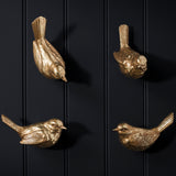 Gold Decorative Bird Wall Hooks