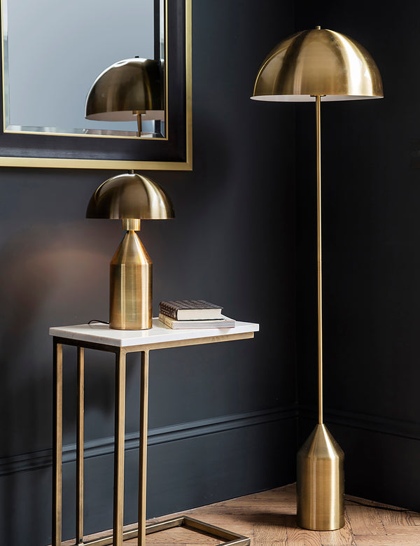 Gold Dome Floor Lamp