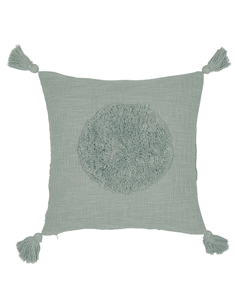 Grey Organic Cotton Boho Cushion