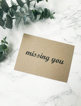 FREE Handwritten Personalised Notes - Missing You
