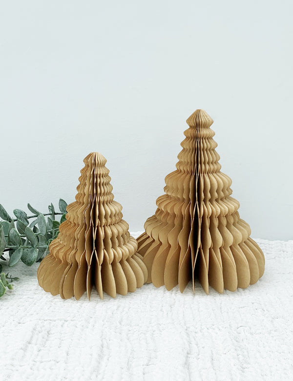 Honeycomb Kraft Paper Trees (Pack of Two)