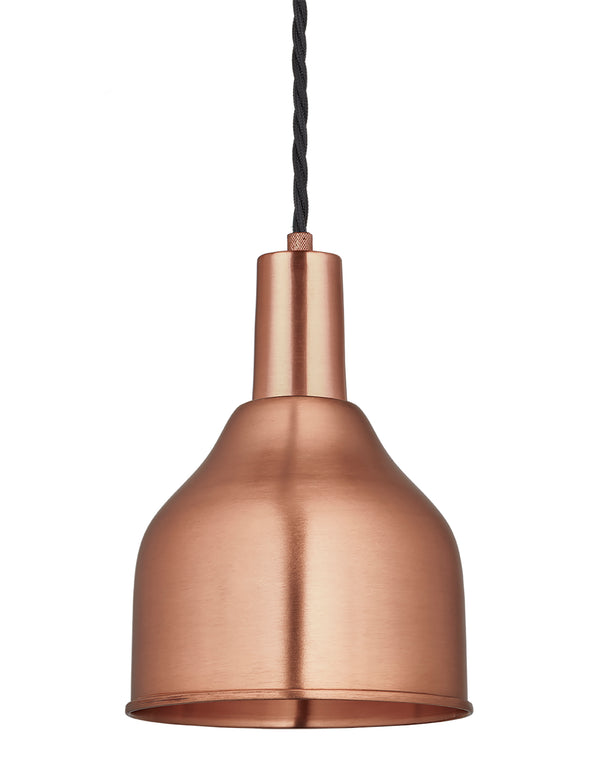 Industrial Copper Sleek Cone Pendant Light by Industville - Copper Holder