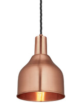 Industrial Copper Sleek Cone Pendant Light by Industville - Copper Holder