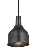 Industrial Pewter Sleek Cone Pendant Light by Industville - Pewter Holder