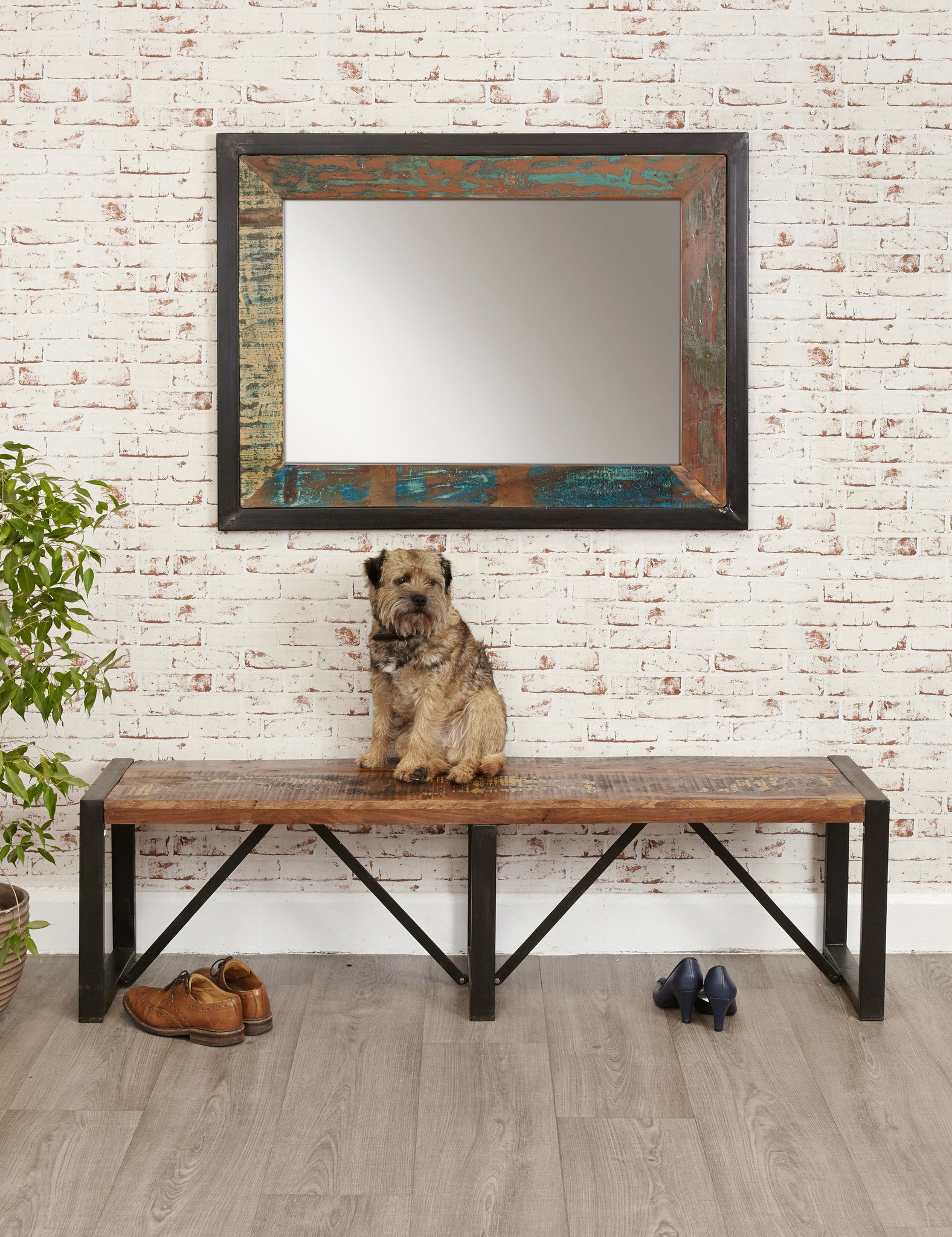 Industrial Reclaimed Bench – The Den & Now