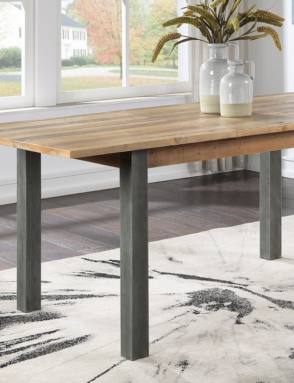 Industrial Rustic Extending Dining Table