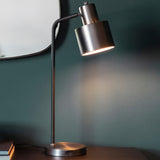 Industrial Silver Table Lamp