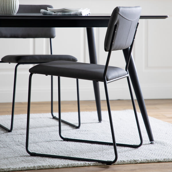Kalmar Grey Dining Chairs (Pair)